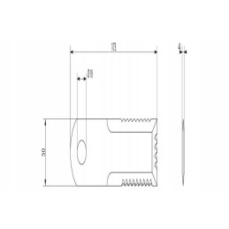 281412z straw chopper knife 173x50x4 mm o 2