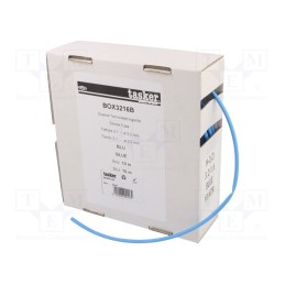 1 pcs x TASKER - BOX 3216 B - Heat shrink sleeve, glueless, 2: 1, 3.2mm, L: 10m, blue, polyolefine