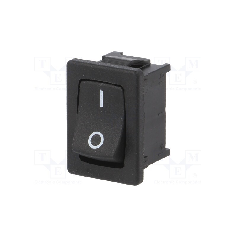 1 pcs x Marquardt - 1801.2106 - ROCKER, SPST, Pos: 2, ON-OFF, 10A/250VAC, black, IP40, 100mΩ, UL94V-2