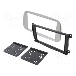 1 pcs x PER.PIC. - MA27010/T+KIT - Radio frame, Ford, 2 DIN, silver