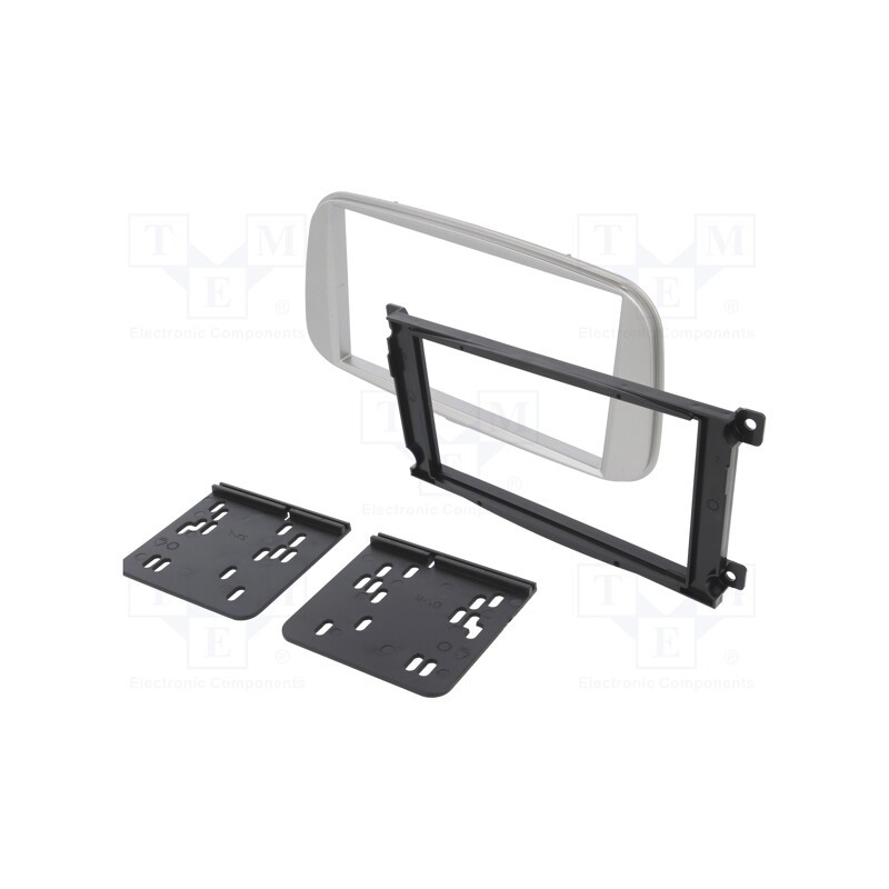 1 pcs x PER.PIC. - MA27010/T+KIT - Radio frame, Ford, 2 DIN, silver