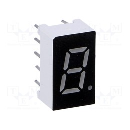 1 pcs x OPTO Plus LED - OPD-S3010SR-BW - Display: LED, 7-segment, 7.62mm, 0.3', No.char: 1, red, 10mcd, anode