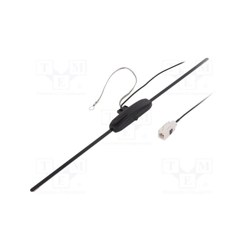 1 pcs x CALEARO - 7697018 - Antenna, inner, AM,FM,TMC, universal,with amplifier, 2.4m, 12VDC