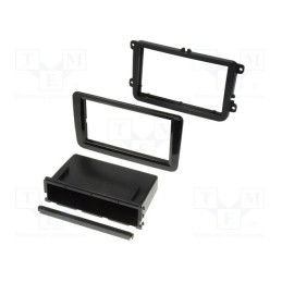 1 pcs x ACV - 281320-10-2-0 - Radio frame, Seat,VW,Škoda, 2 DIN, black gloss