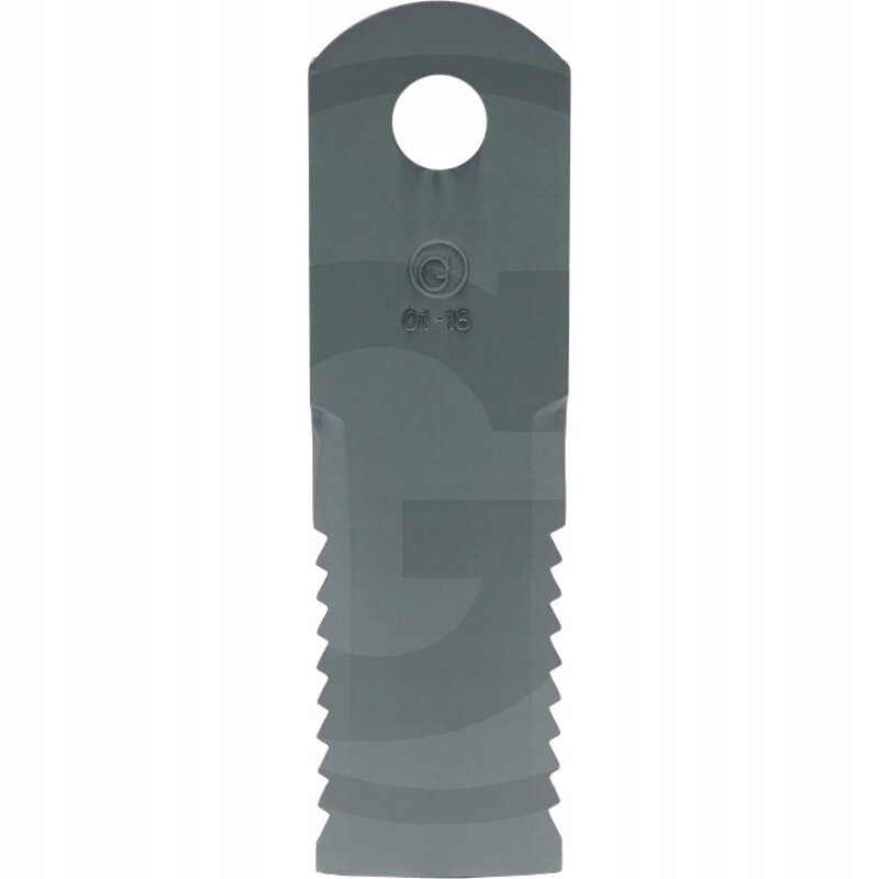 Ribbed flail knife for KPAB granite combine harvester