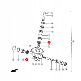 Set of Claas 792717 gears 0 original