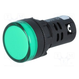 1 pcs x AUSPICIOUS - L22 24VDC G - Control lamp, 22mm, L22, -20÷60°C, Illumin: LED, 24VDC, Ø22.5mm