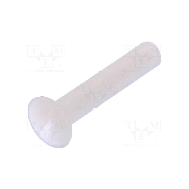 10 pcs x DREMEC - 8G202M3X16 - Screw, M3x16, 0.5, Head: countersunk, slotted, 1mm, polyamide