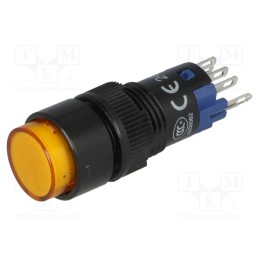 1 pcs x ONPOW - LAS2Y-11Z/24/O - Switch: push-button, Pos: 2, SPDT, 0.5A/250VAC, 1A/24VDC, ON-ON