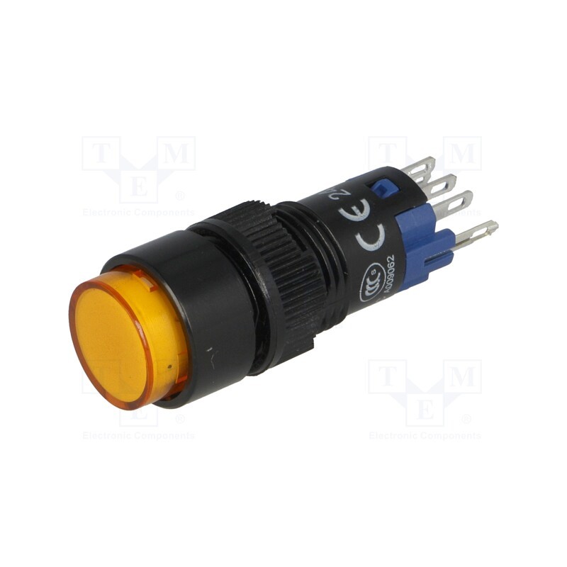 1 pcs x ONPOW - LAS2Y-11Z/24/O - Switch: push-button, Pos: 2, SPDT, 0.5A/250VAC, 1A/24VDC, ON-ON