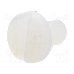 10 pcs x DREMEC - 8G204M4X06 - Screw, M4x6, 0.7, Head: cheese head, slotted, 1,3mm, polyamide