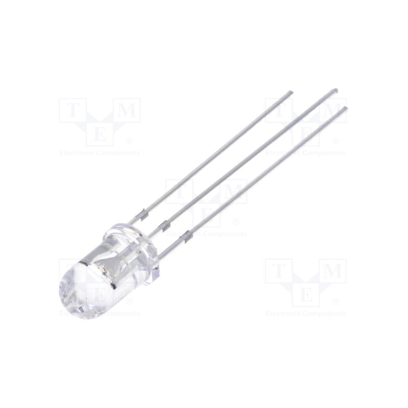 1 pcs x OPTOSUPPLY - OSYPMC5B31A-12V - LED, 5mm, yellow/green, 30°, Front: convex, 12÷15V, No.of term: 3