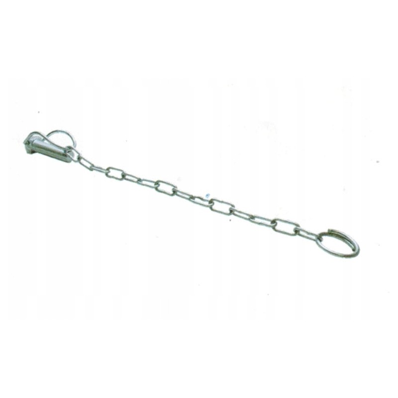 Curved plug with a chain 19x60mm