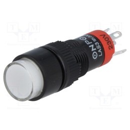 1 pcs x ONPOW - LAS3Y-11Z/230/W - Switch: push-button, Pos: 2, SPDT, 0.5A/250VAC, 1A/24VDC, ON-ON