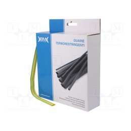 1 rol x BM GROUP - GBS095MGV - Heat shrink sleeve, glueless, 2: 1, 9.5mm, L: 7m, polyolefine