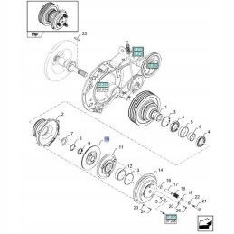 Clutch new holland cx ch csx 84462006 cnh
