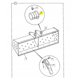 Spring bushing for JCB backhoe loader CVA bucket