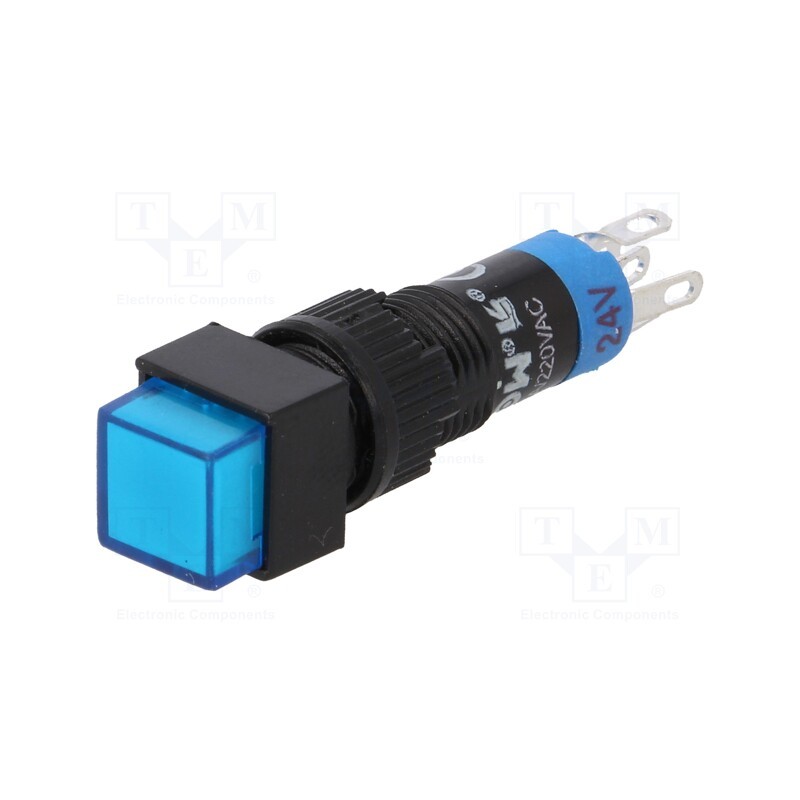 1 pcs x ONPOW - LAS4F-11Z/24/B - Switch: push-button, Pos: 2, SPDT, 0.5A/250VAC, 1A/24VDC, ON-ON