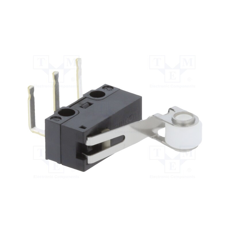 1 pcs x OMRON OCB - D2F01FL2A - Microswitch SNAP ACTION, with lever (with roller), SPDT, Pos: 2
