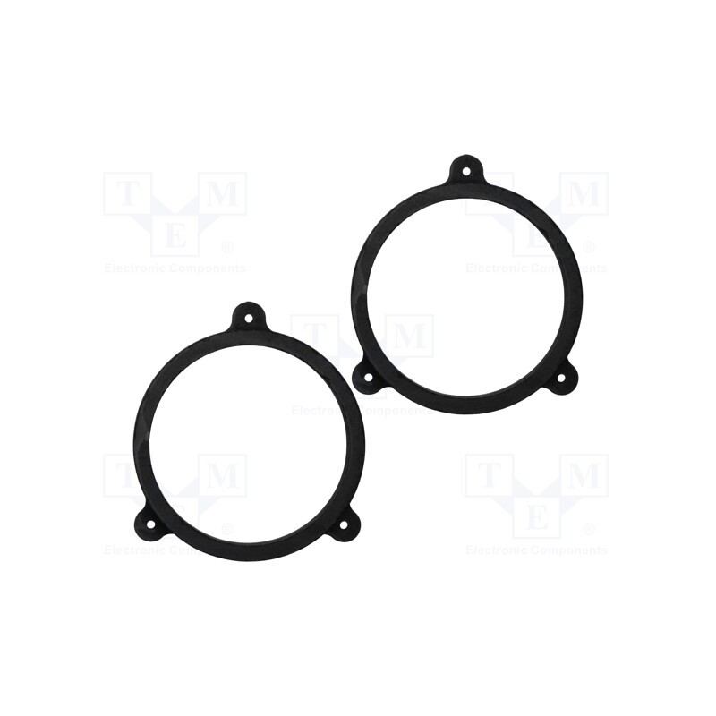 1 set x BASSER - DMSUBA02 - Spacer ring, MDF, 165mm, Subaru, impregnated, 2pcs.