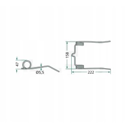 Motowidel New Holland spring reel finger