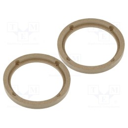 1 set x 4CARMEDIA - Spacer ring, MDF, 165mm, Subaru, impregnated,varnished, 2pcs.
