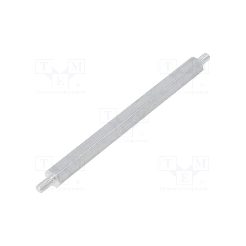 10 pcs x DREMEC - 435X70 - Screwed spacer sleeve, 70mm, Ext.thread: M3, hexagonal, aluminium