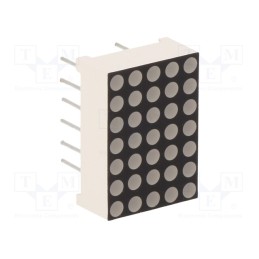 1 pcs x FORYARD - FYM-7571AUHR-11 - Display: LED, matrix, 5x7, red, 30÷60mcd, cathode, 12.7x17.8x6.3mm