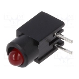 1 pcs x MENTOR - 2817.2031 - LED, in housing, red, 2.8mm, No.of diodes: 1, 20mA, 60°, 1.2÷4mcd
