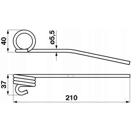 Claas 800021 motorcycle finger