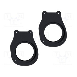 1 set x BASSER - DMCITR06 - Spacer ring, MDF, 165mm, Citroën, Loudsp.depth: 66mm, impregnated