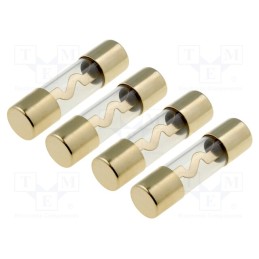 1 set x ACV - 30.3901-80 - Fuse: fuse, glass, 80A, Conductor: gold, gold-plated, 4pcs.