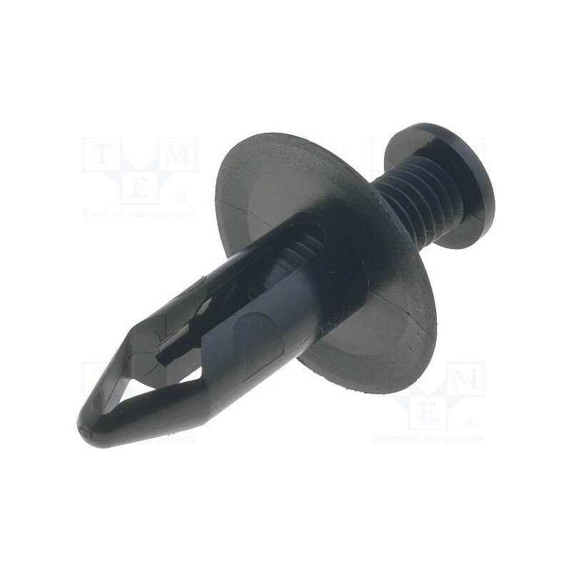 10 pcs x ESSENTRA - USR-1 - Rivet, polyamide, L.rivet: 22mm, Panel cutout diam: 8mm, black