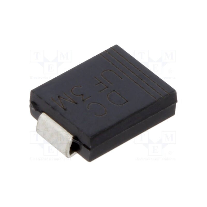 10 pcs x DC COMPONENTS - UF3M - Diode: rectifying, SMD, 1kV, 3A, 100ns, SMC, Ufmax: 1.7V, Ifsm: 100A