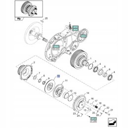 Clutch New Holland CX Ch CSX 84462006