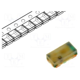 1 pcs x BROADCOM (AVAGO) - HSMF-C163 - LED, SMD, 0603, red/green, 1.6x0.8x0.5mm, 120°, 1.9÷2.4/3.4÷3.8V