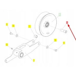 102436575 idler wheel pin