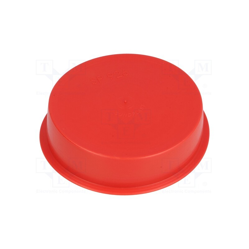 10 pcs x SUNDPLAST - 14950 -AS - Plugs, Body: red, Out.diam: 94mm, H: 24mm, Mat: LDPE, push-in, SafeCAP