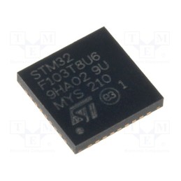 1 pcs x STMicroelectronics - STM32F103T8U6 - IC: ARM microcontroller, 72MHz, VFQFPN36, 2÷3.6VDC