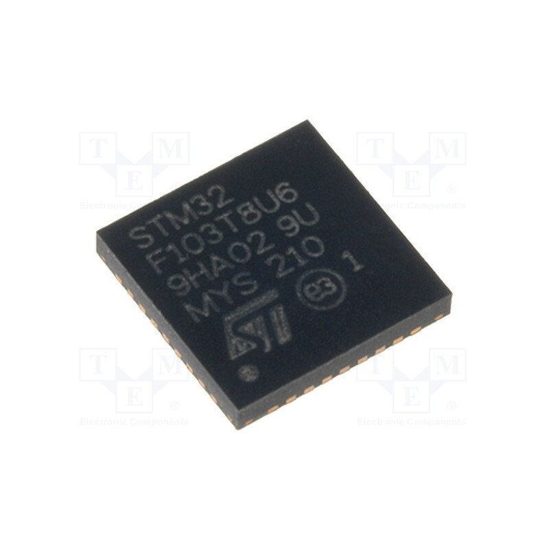 1 pcs x STMicroelectronics - STM32F103T8U6 - IC: ARM microcontroller, 72MHz, VFQFPN36, 2÷3.6VDC