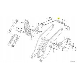 Volvo loader bucket cylinder pin