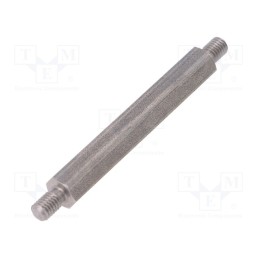 10 pcs x DREMEC - 448X55 - Screwed spacer sleeve, 55mm, Ext.thread: M5, hexagonal