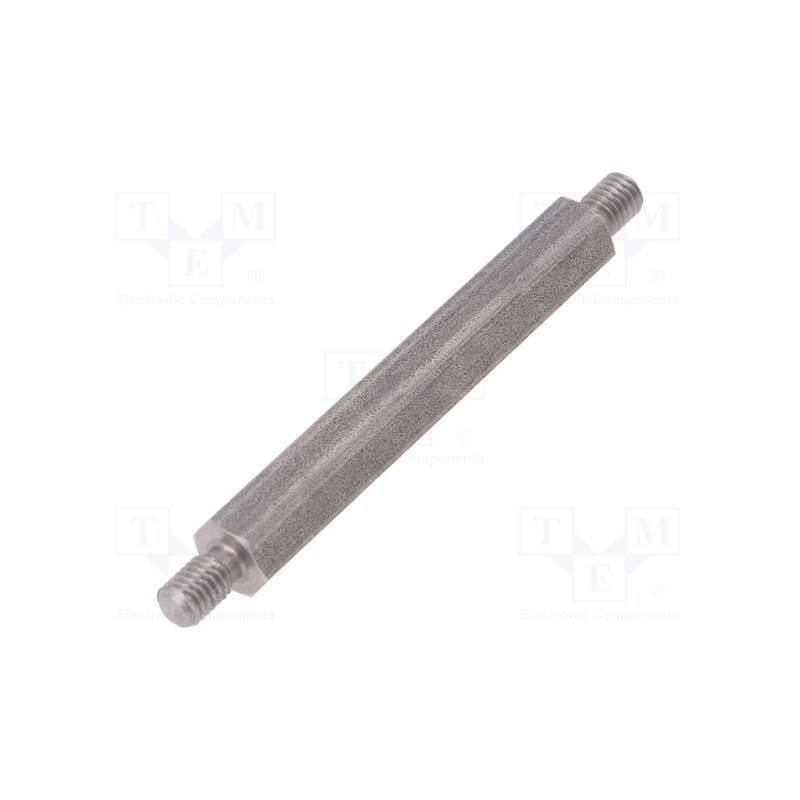 10 pcs x DREMEC - 448X55 - Screwed spacer sleeve, 55mm, Ext.thread: M5, hexagonal