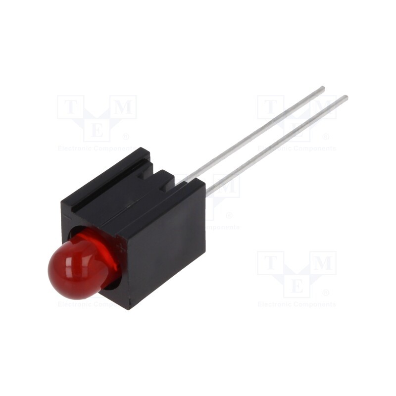 1 pcs x MENTOR - 2355.2031 - LED, in housing, red, 5mm, No.of diodes: 1, 20mA, Lens: red,diffused