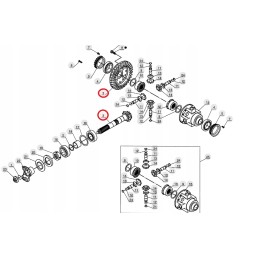 Attack roller with manitou plate mt mt x 601334