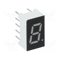 1 pcs x OPTO Plus LED - OPD-S3010LR-BW - Display: LED, 7-segment, 7.62mm, 0.3', No.char: 1, red, 33mcd, anode