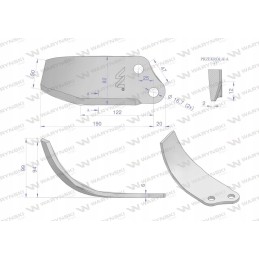 Right knife, tiller, use: union steel, because