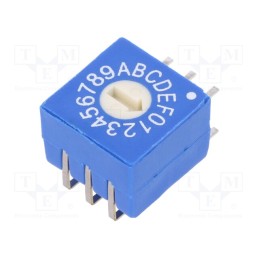 1 pcs x ECE - ERD116RFZ - Encoding switch, HEX/BCD, Pos: 16, THT, Rcont max: 100mΩ, 5Ncm, reel