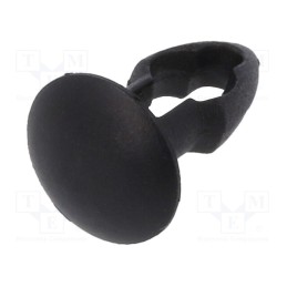 10 pcs x KEYSTONE - 3313 - Rivet, polyamide, Rivet diam: 4mm, L.rivet: 4.8mm, black, UL94V-2