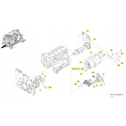 Yanmar air conditioning V-belt b75w sv85 tc85